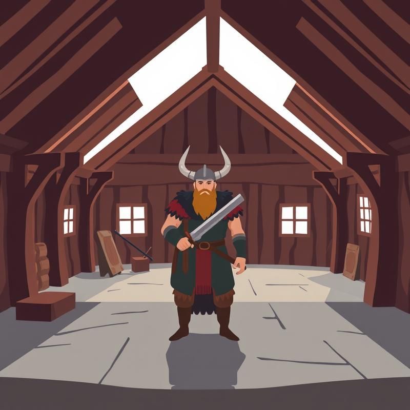 flat design style AI art