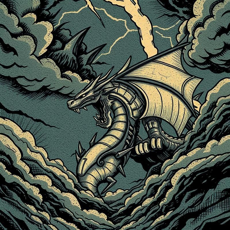 woodcut style AI art