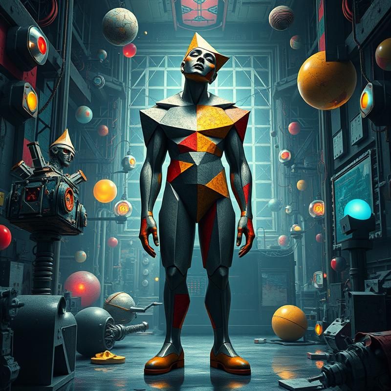 cubism style AI art