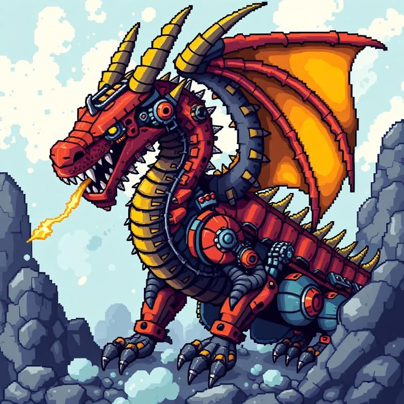 pixel art style AI art