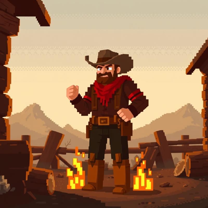 8-bit art style AI art
