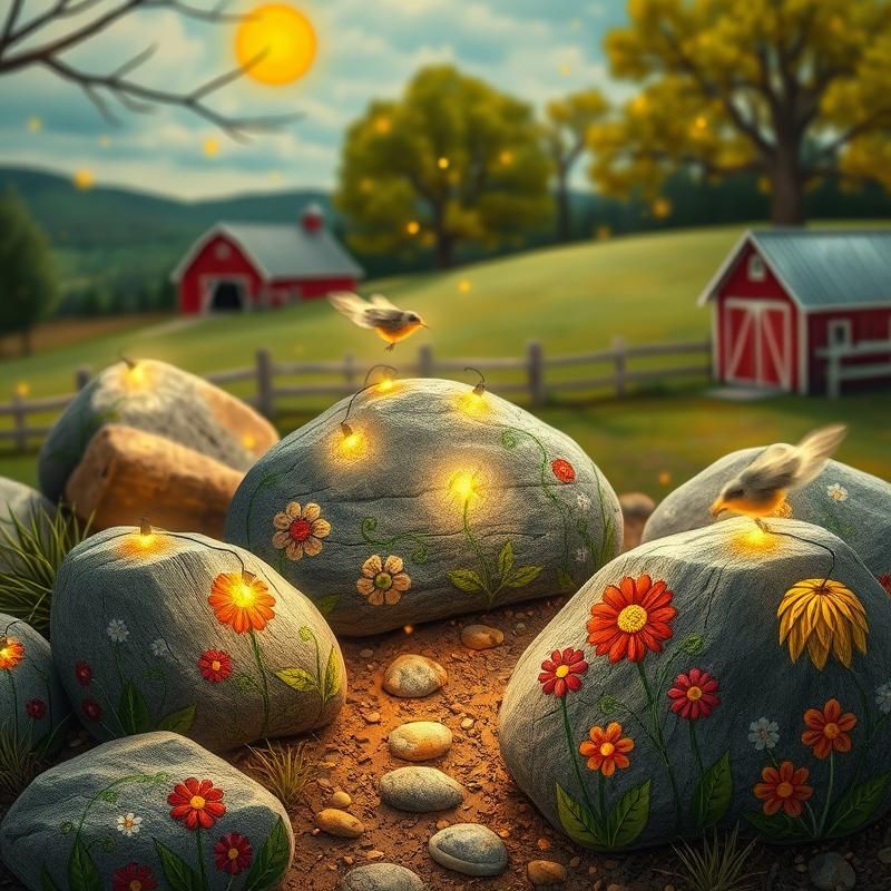 folk art style AI art