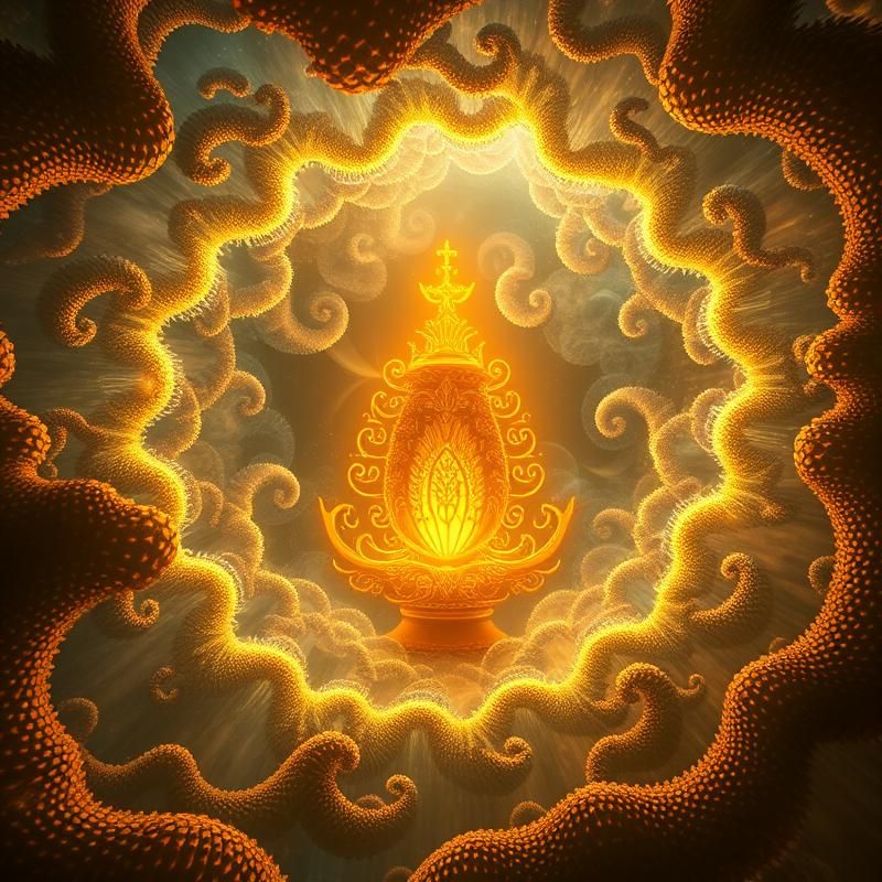 fractal art style AI art