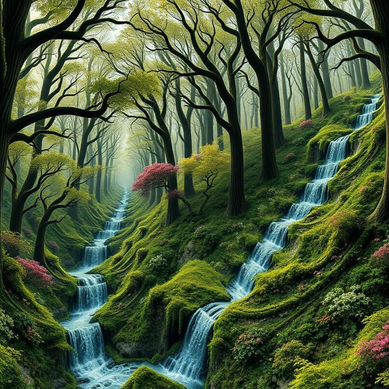 fractal art style AI art