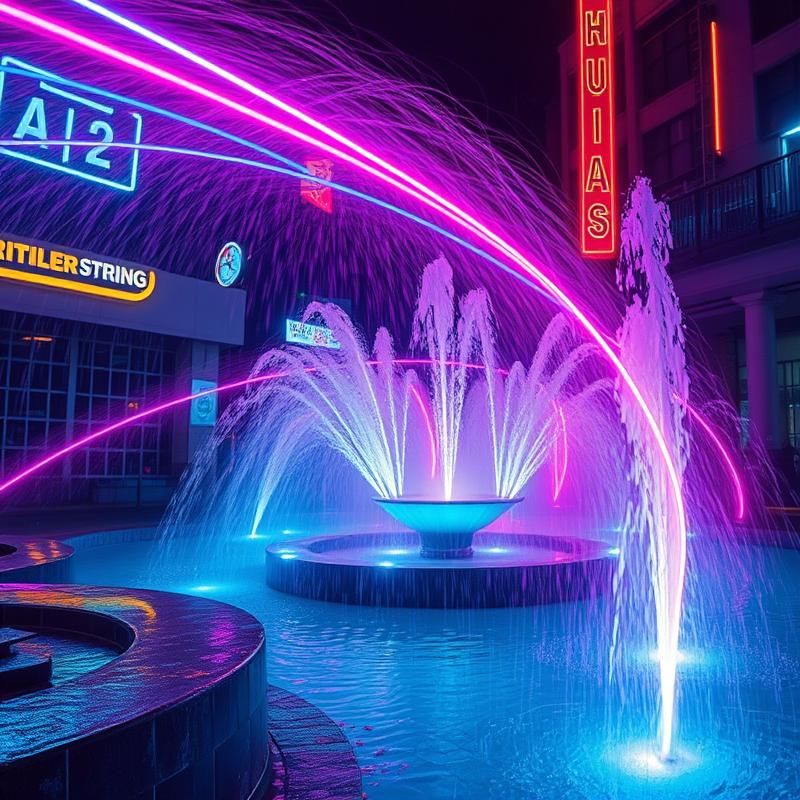 neon art style AI art
