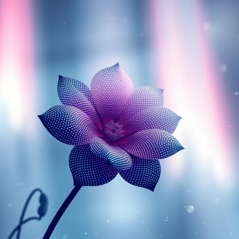 dot work style AI art