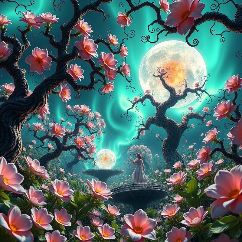 fractal art style AI art