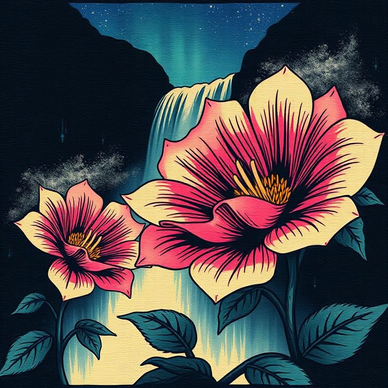 woodcut style AI art