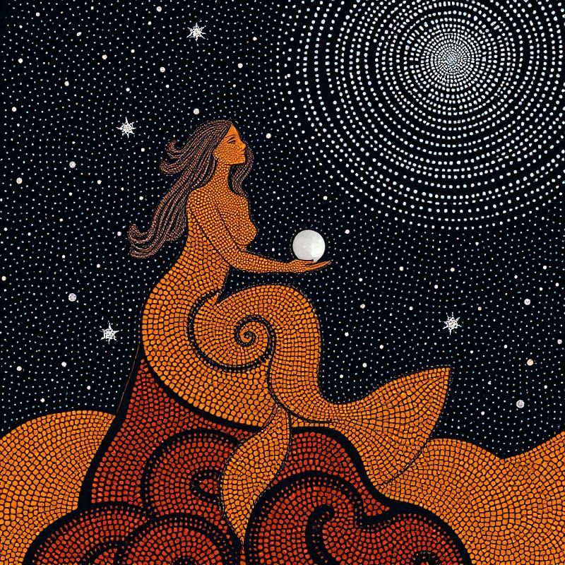 aboriginal art style AI art
