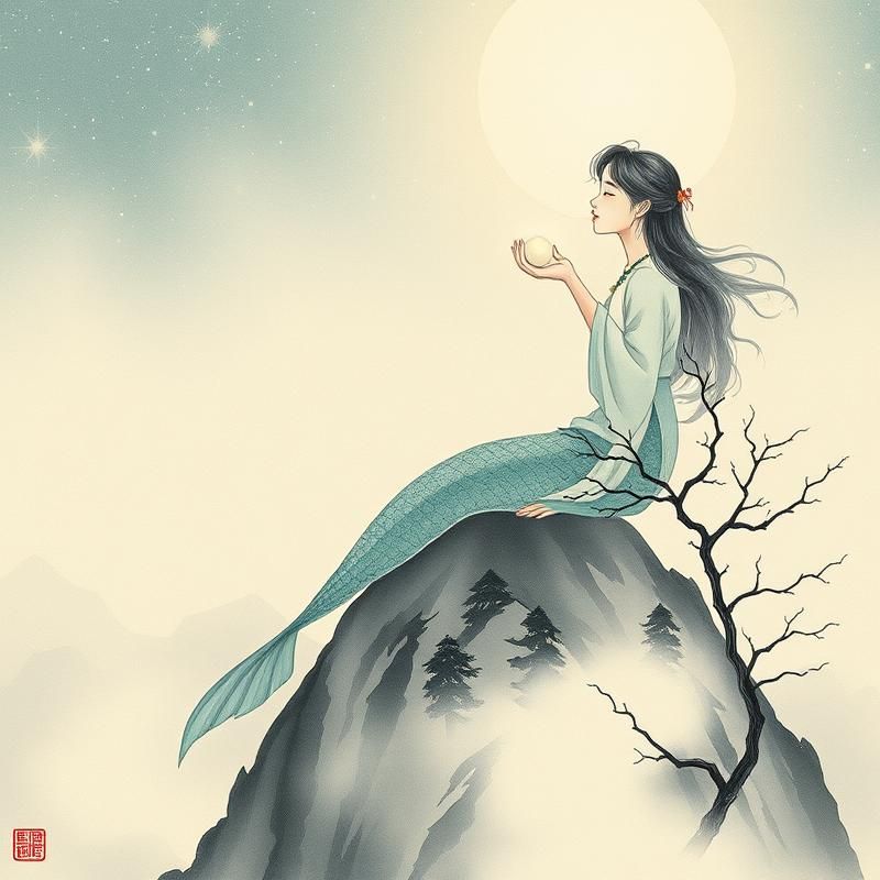 chinese painting style AI art