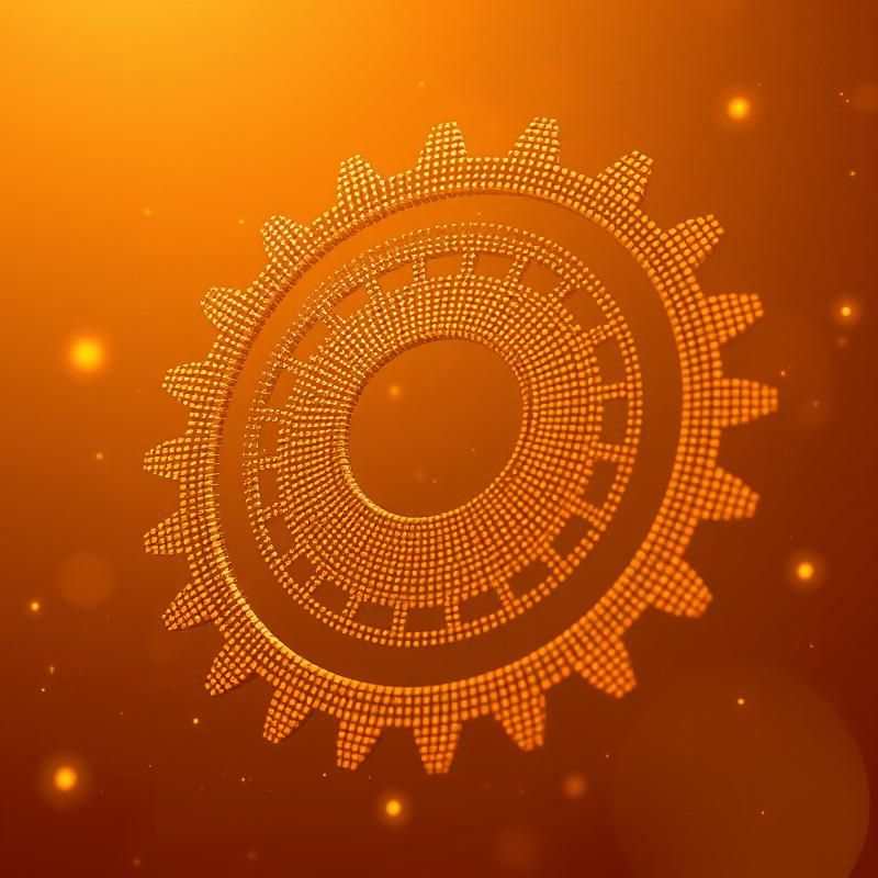 dot work style AI art