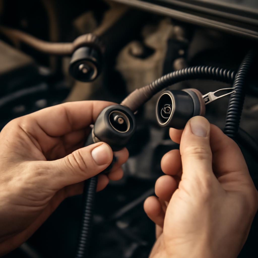 Этапы установки круглых разъёмов в автомобильной электрике