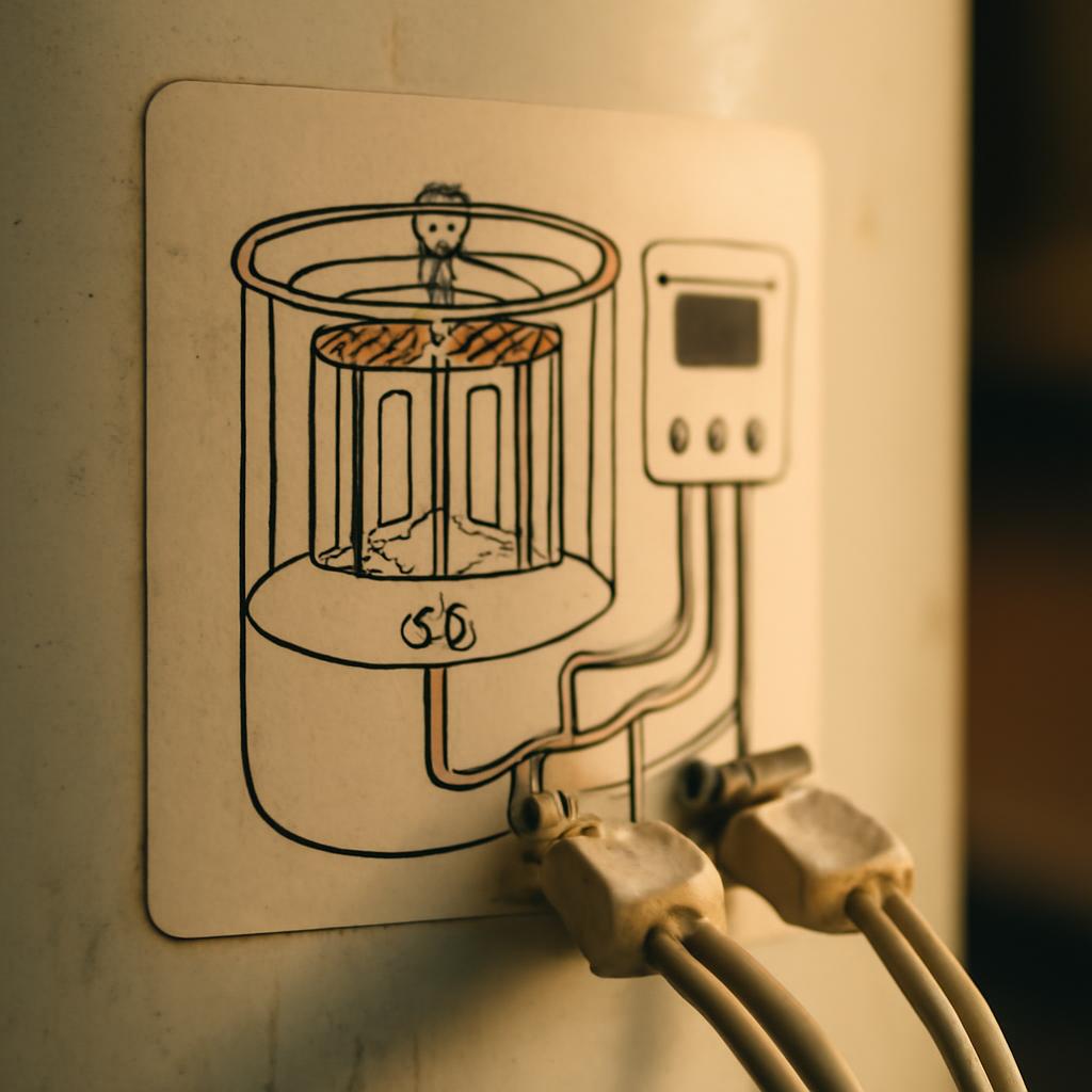 Схема автоматической медогонки с разъёмами шлейфов