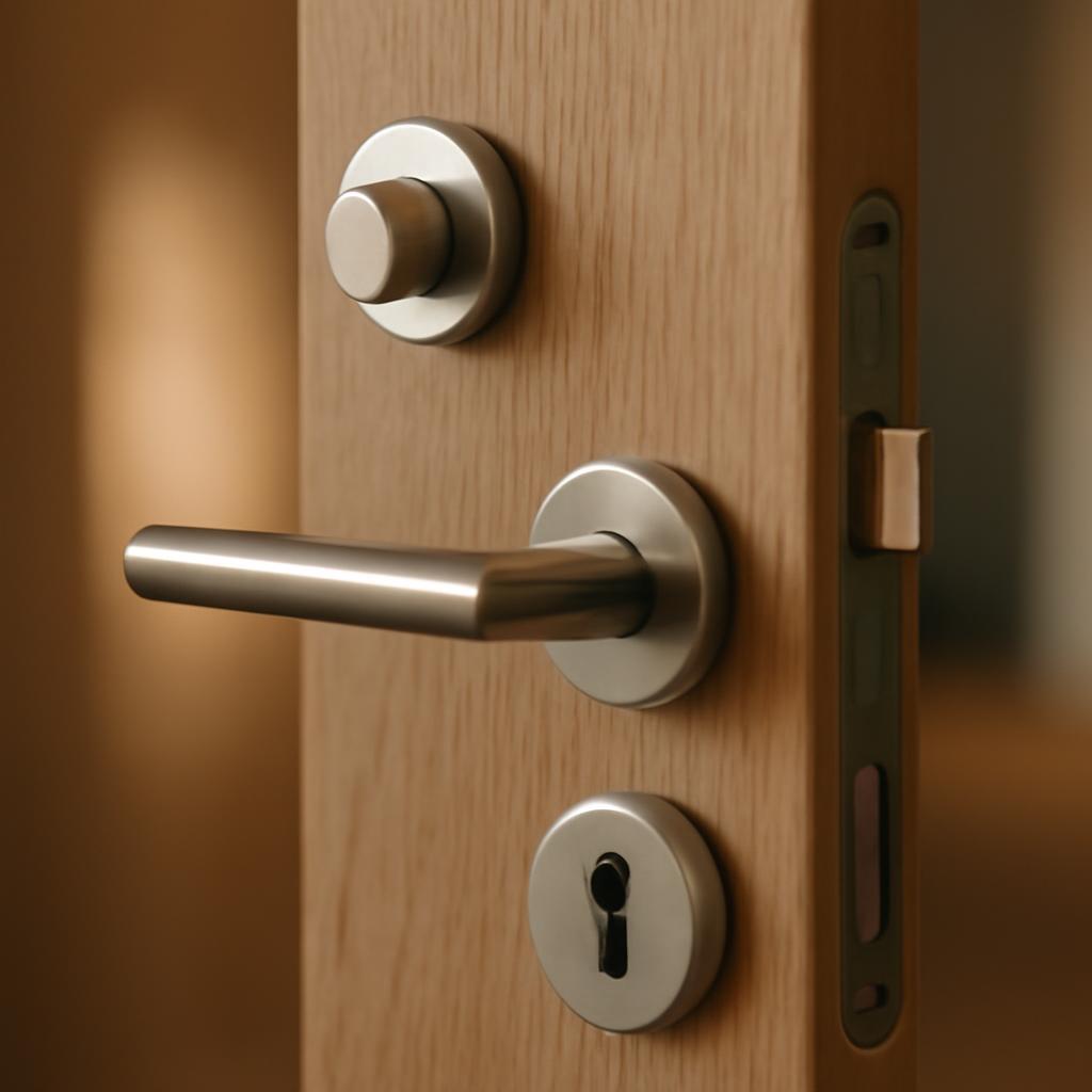 Различные типы дверной фурнитуры на примере установки