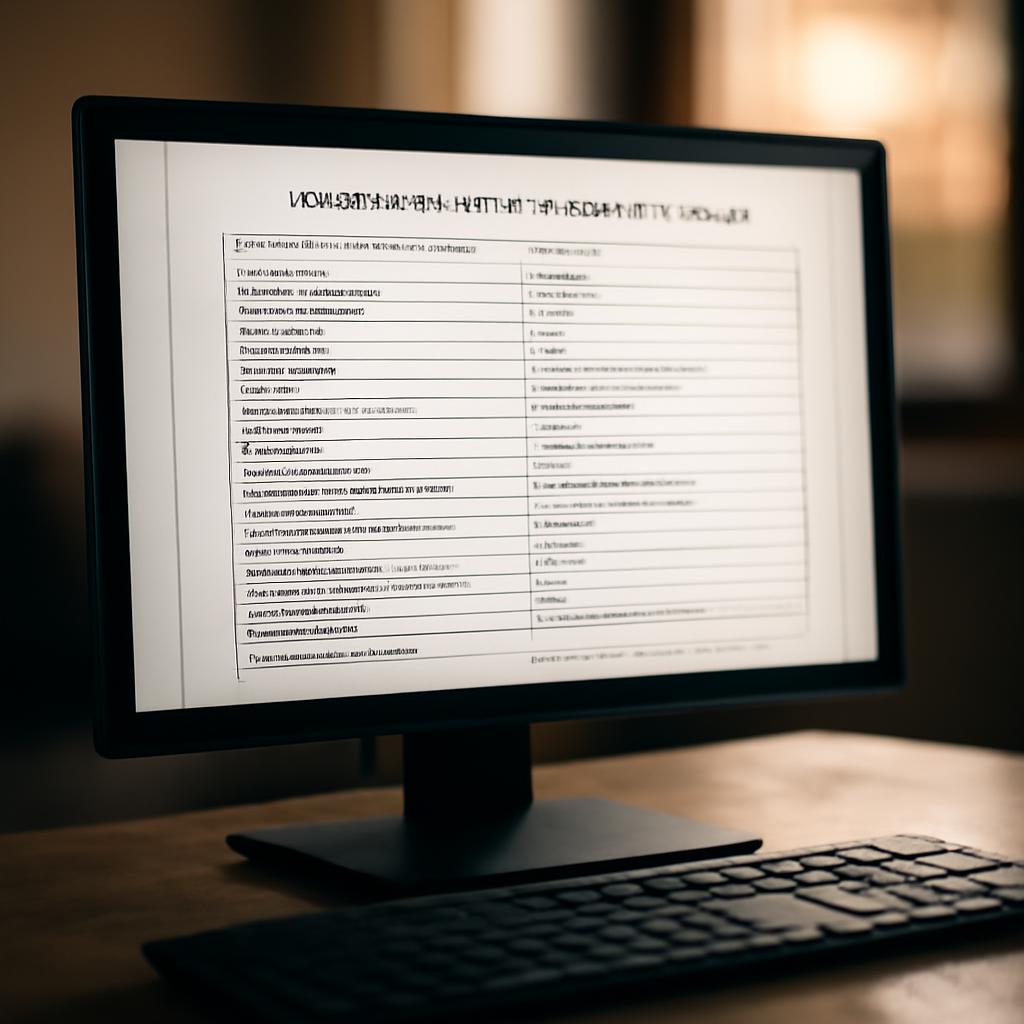 Пример электронного ПТС на экране компьютера