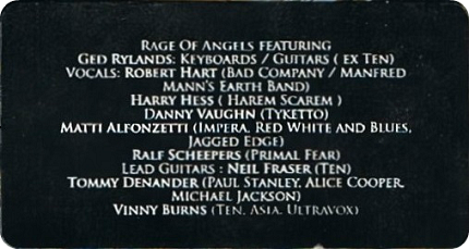 Rage Of Angels – Dreamworld (2013) Rage Of Angels – Dreamworld (2013)