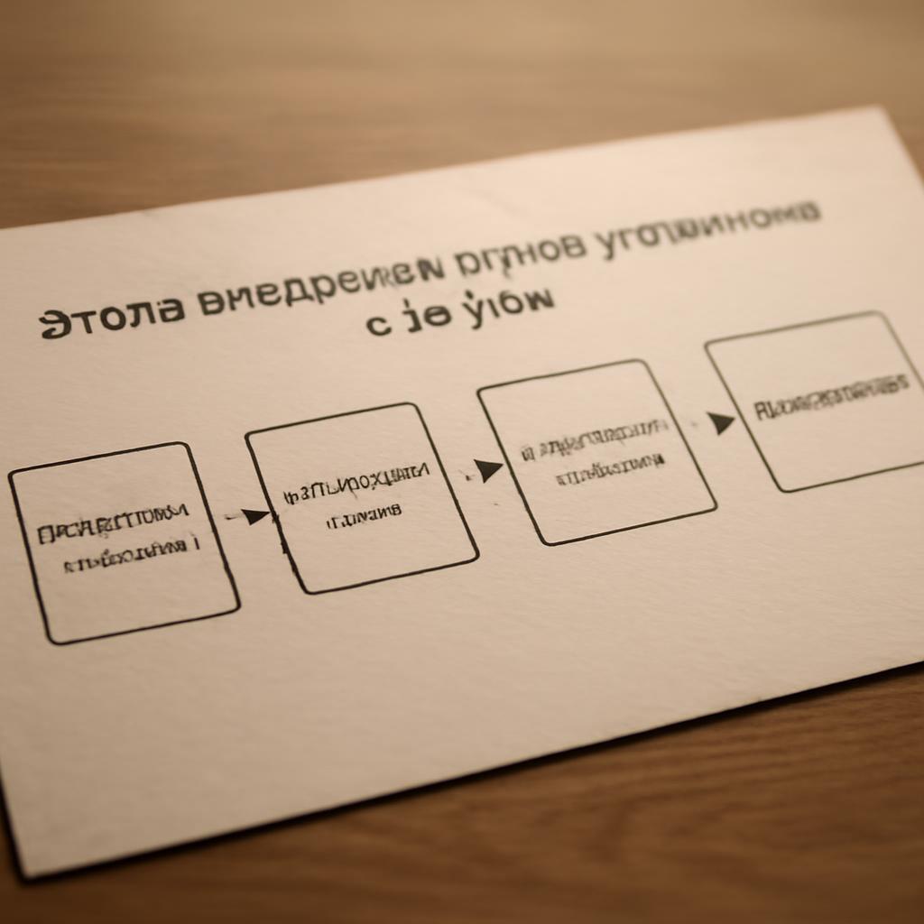 Схема этапов внедрения пульта управления в 1С:УНФ