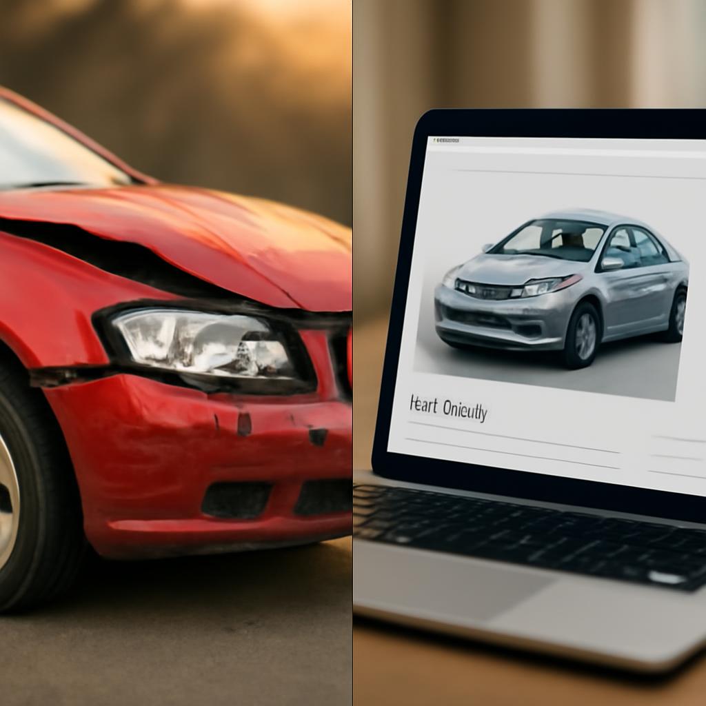 Сравнение методов продажи поврежденного автомобиля