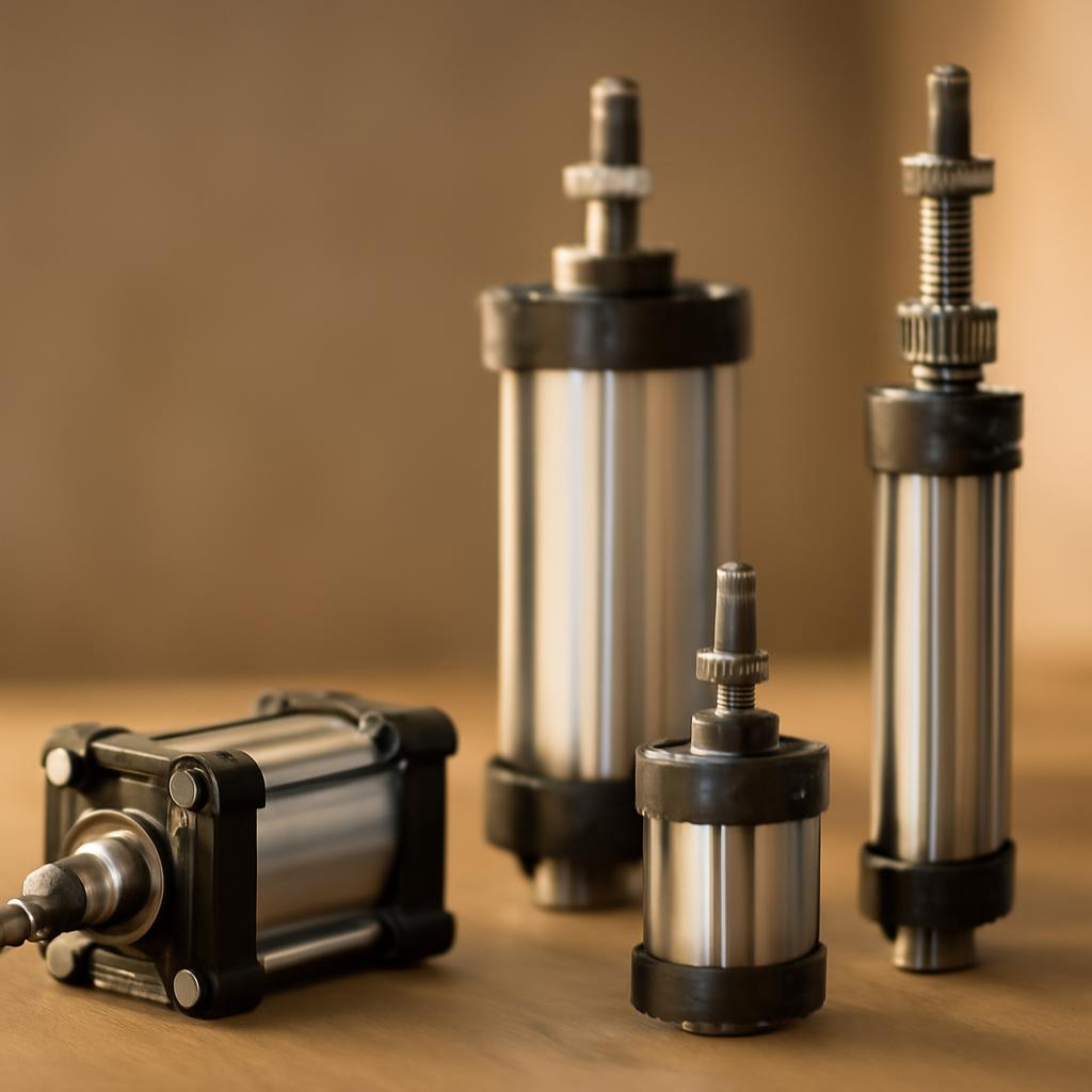 Различные типы пневматических цилиндров на выбор