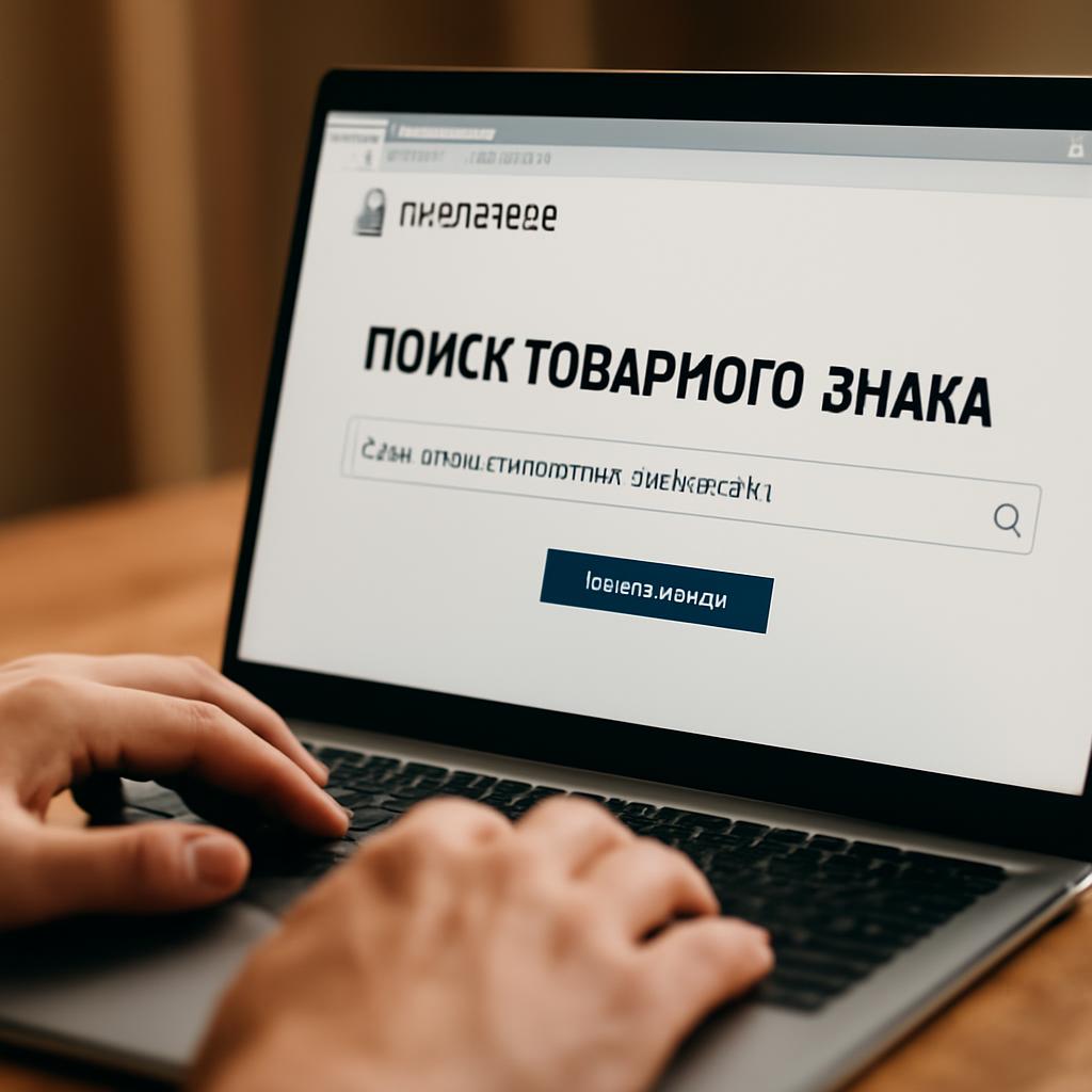 Иллюстрация процесса поиска уникальности товарного знака в базе Роспатента