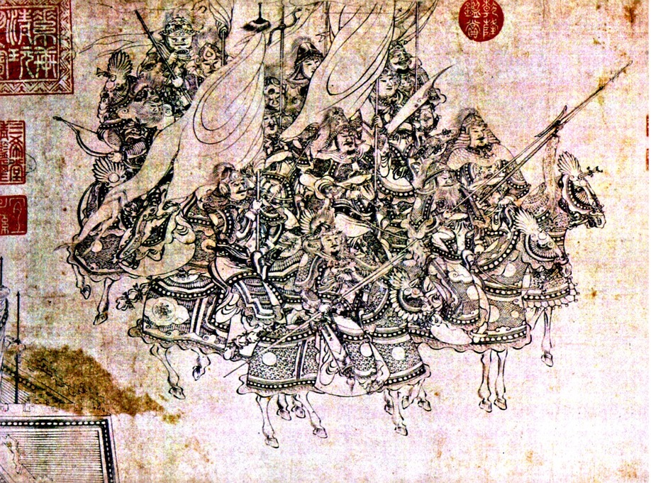 Всадники Сун. Деталь свитка Снимая Шлем XII в.jpg