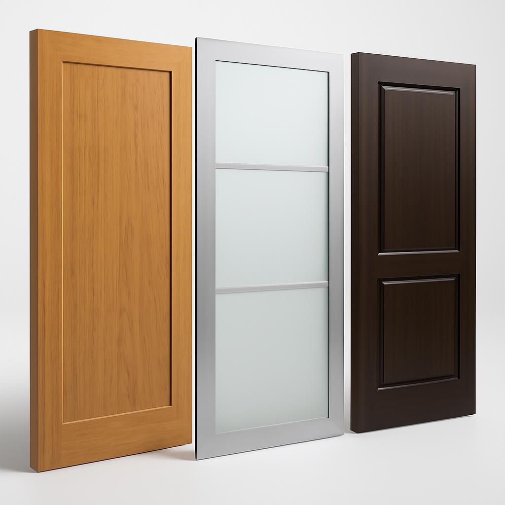 Различные материалы для межкомнатных дверей