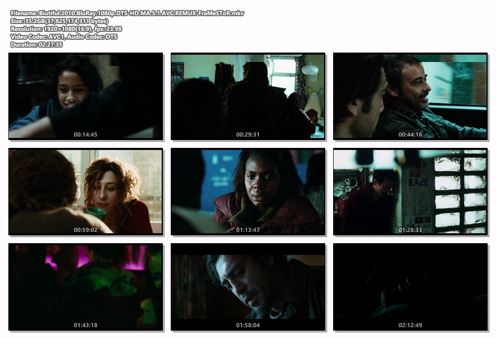 Biutiful 2010 BluRay 1080p DTS-HD MA 5.1 AVC REMUX-FraMeSToR screenshots