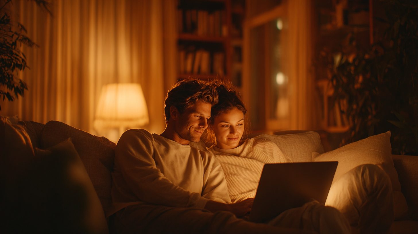 Пара на онлайн-консультации психолога