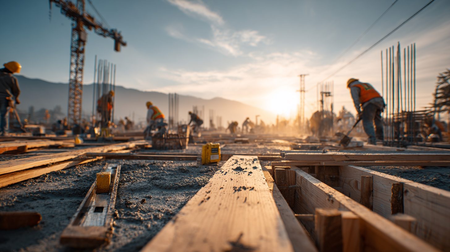 Сборка опалубки вокруг подготовленного основания