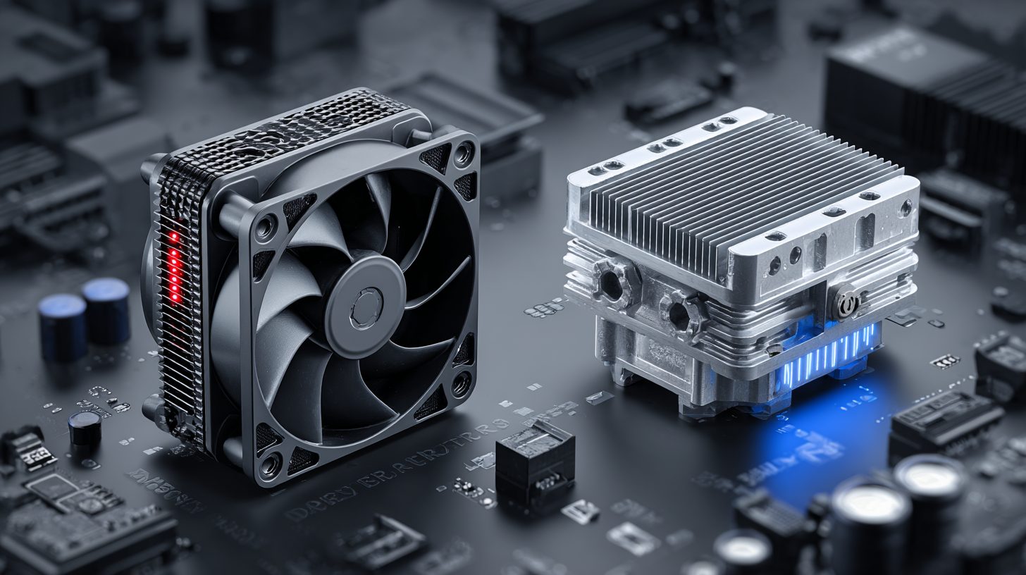 Сравнение конструкций осевого вентилятора 12В и альтернативных систем охлаждения