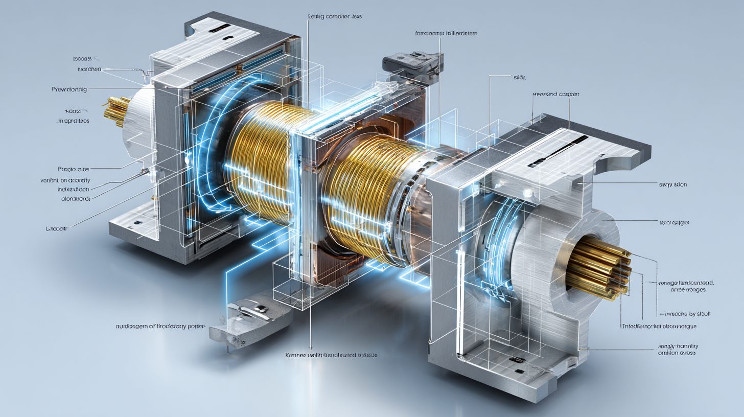 Схема немагнитного зазора в трансформаторе с сердечником
