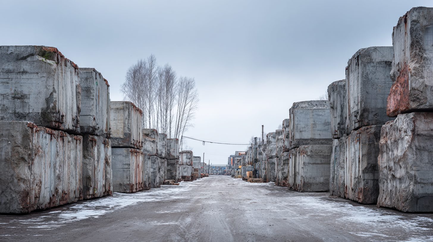 Железобетонные сваи на складе в московском регионе