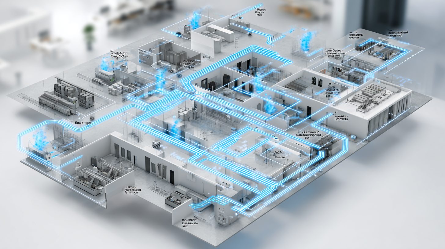 Схема охранно-защитной дымовой системы с ключевыми элементами