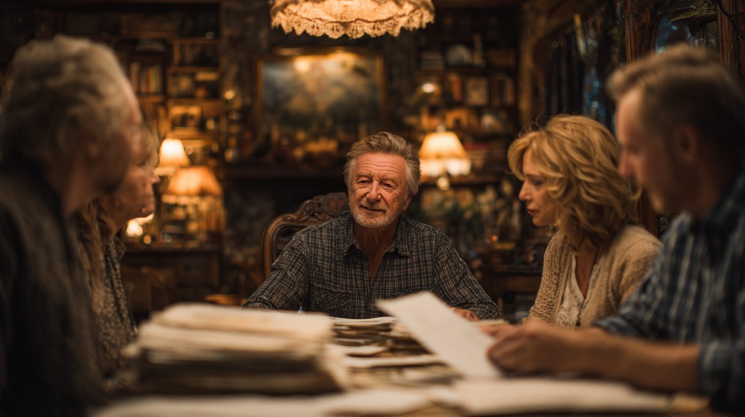 Семья собирает документы для дома престарелых