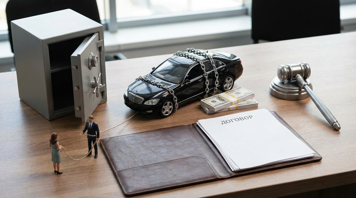 Юридическая схема продажи залогового автомобиля