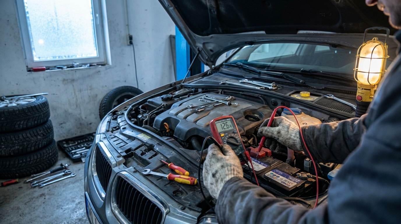Проверка электроцепей автомобиля мультиметром перед зимой