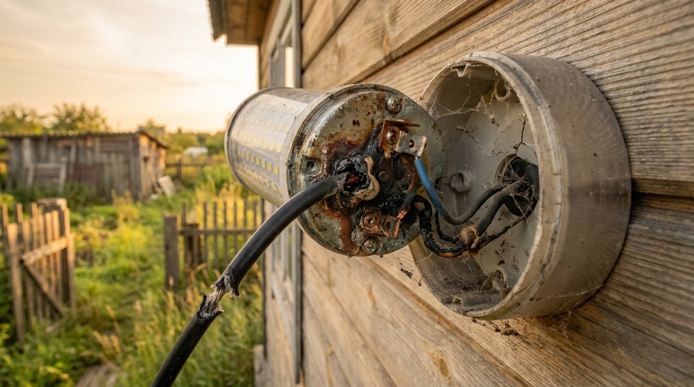 Причины перегорания светодиодных светильников на даче