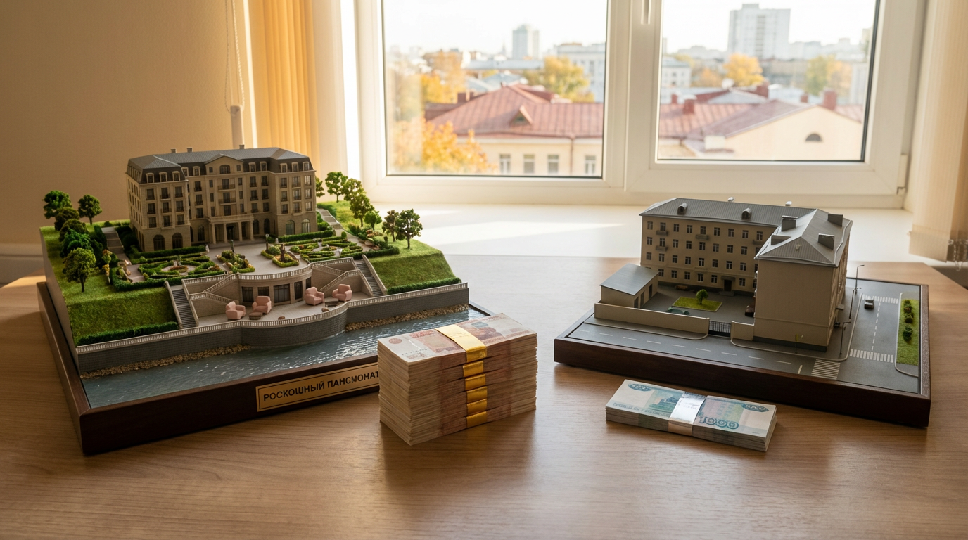 Сравнение стоимости услуг в пансионатах для пожилых Москвы