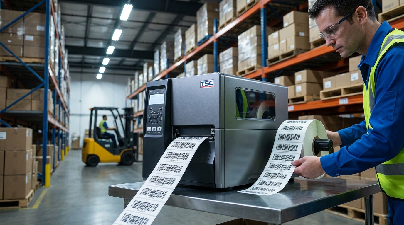 Применение принтера TSC TE200 на складе