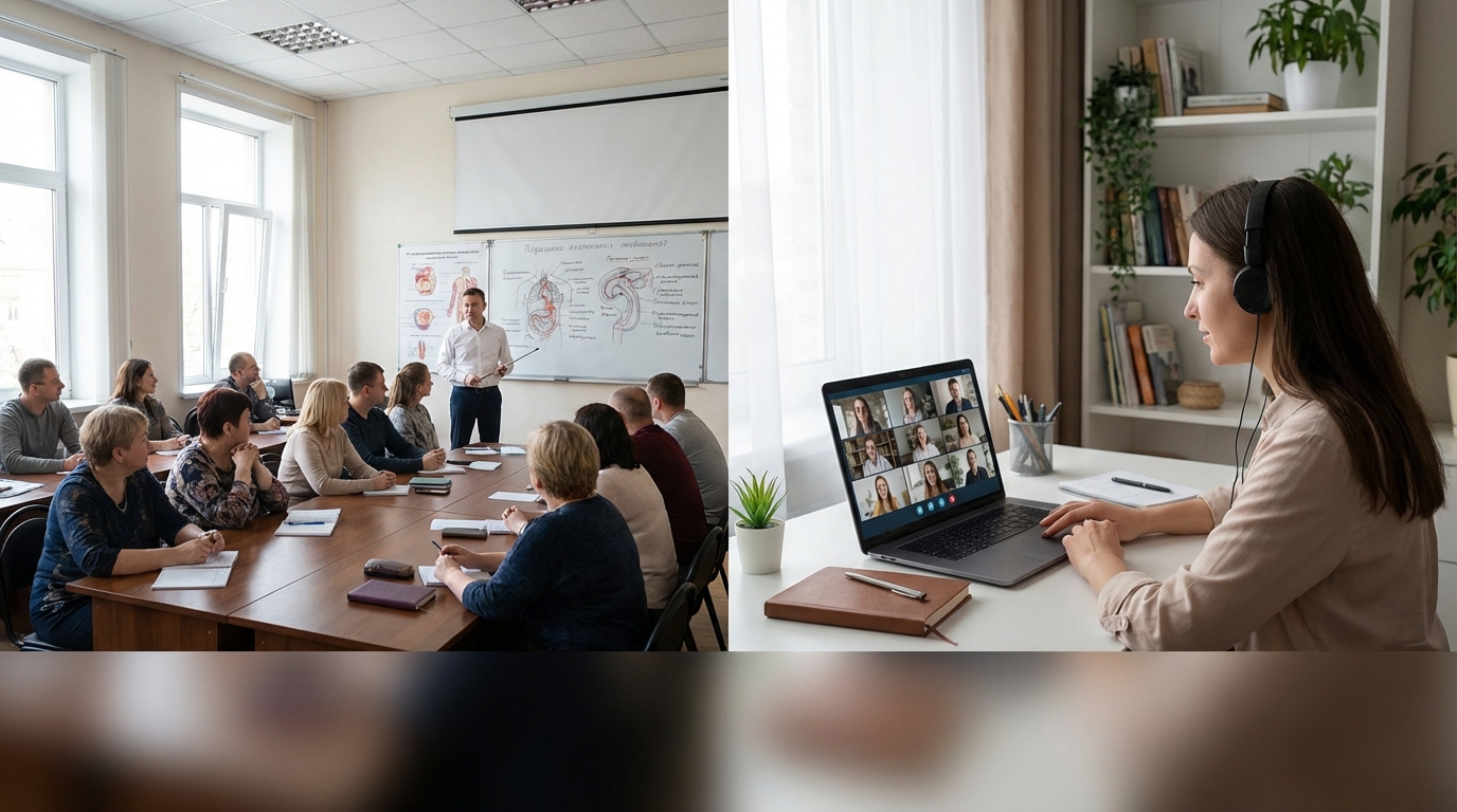 Сравнение форматов обучения сексолога