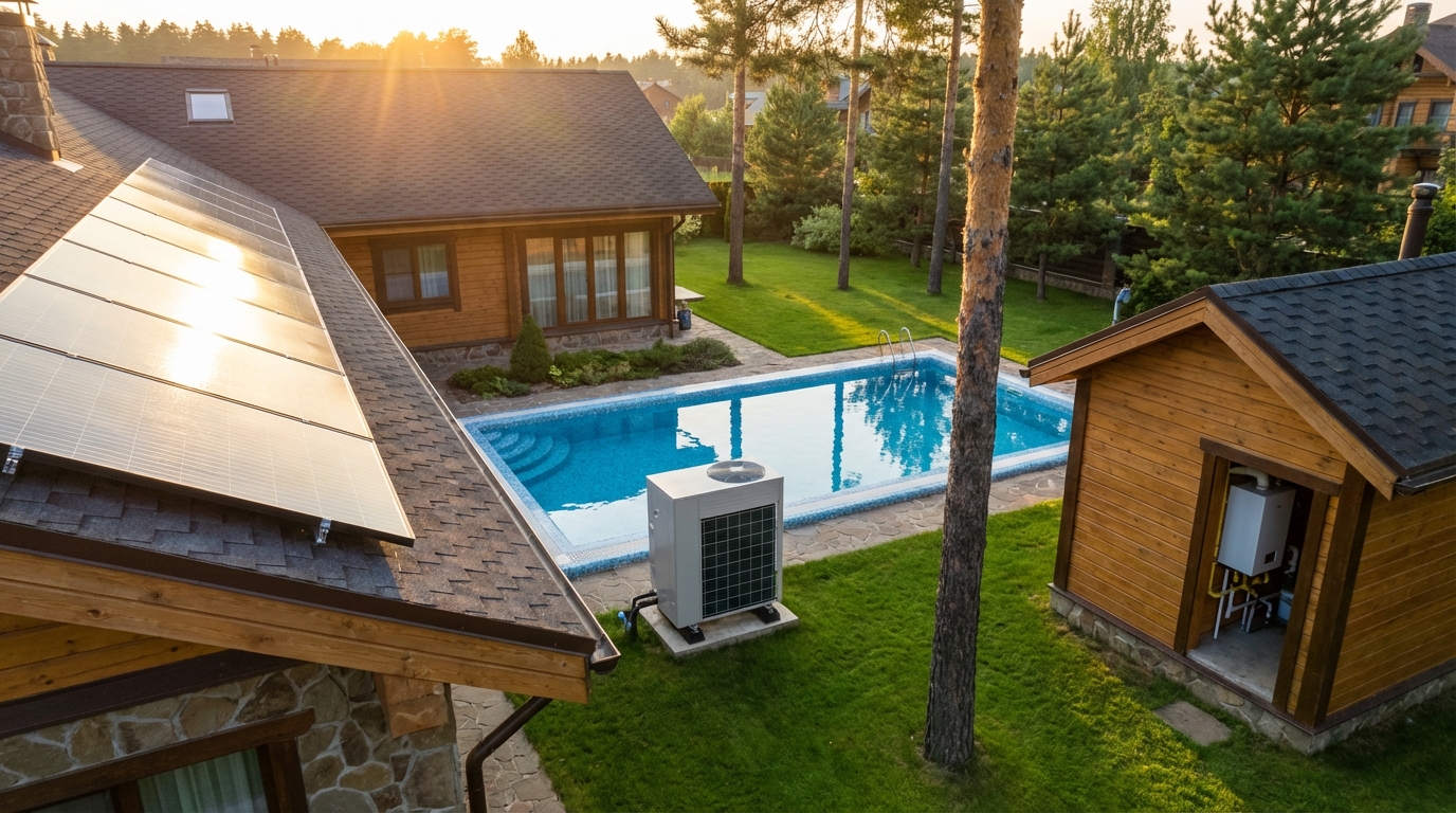 Сравнение систем подогрева для бассейнов в загородной недвижимости России