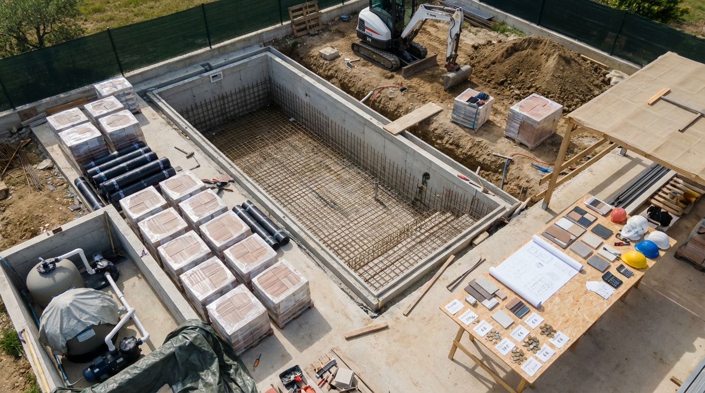 Компоненты ценообразования на строительство бассейна под ключ