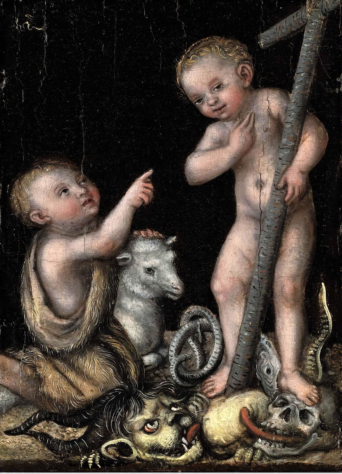 54Младенцы Иисус Христос и Иоанн Креститель (The Infant Christ and Saint John the Baptist)_20.5 x 16_д.,м._Частное собрание.jpg