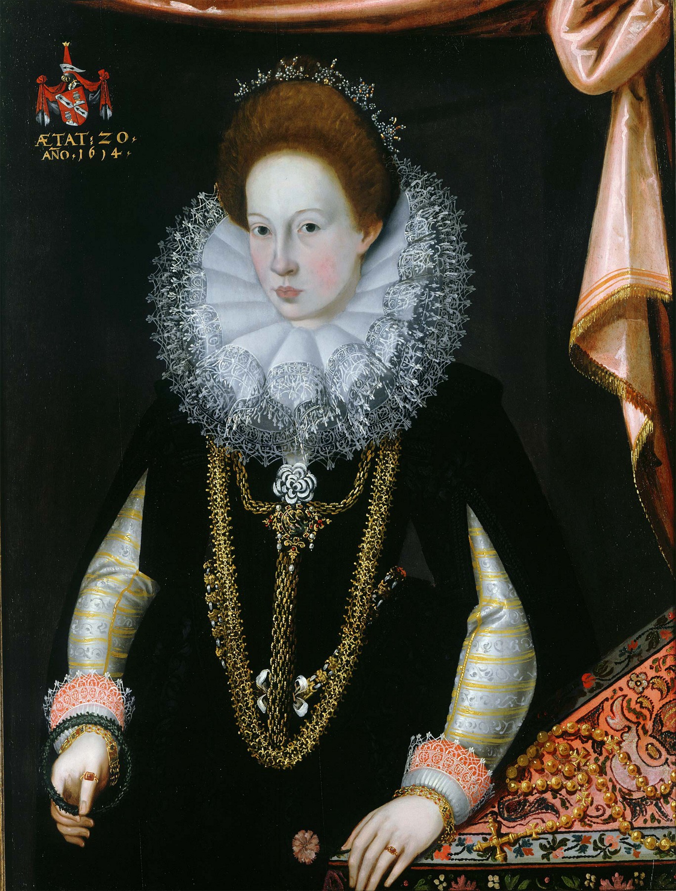 16 German School 1614 - 'Maria Schlechhuber , betrothed to Andreas Ligsalz zu AscholdingтАЩ i  - 32936-321.jpg