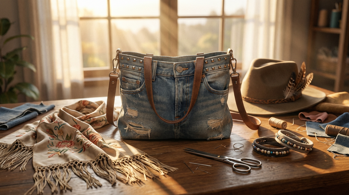 Примеры переделки старой одежды в модные аксессуары