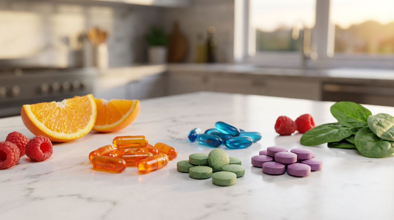 Итоговое изображение витаминов для успешного похудения