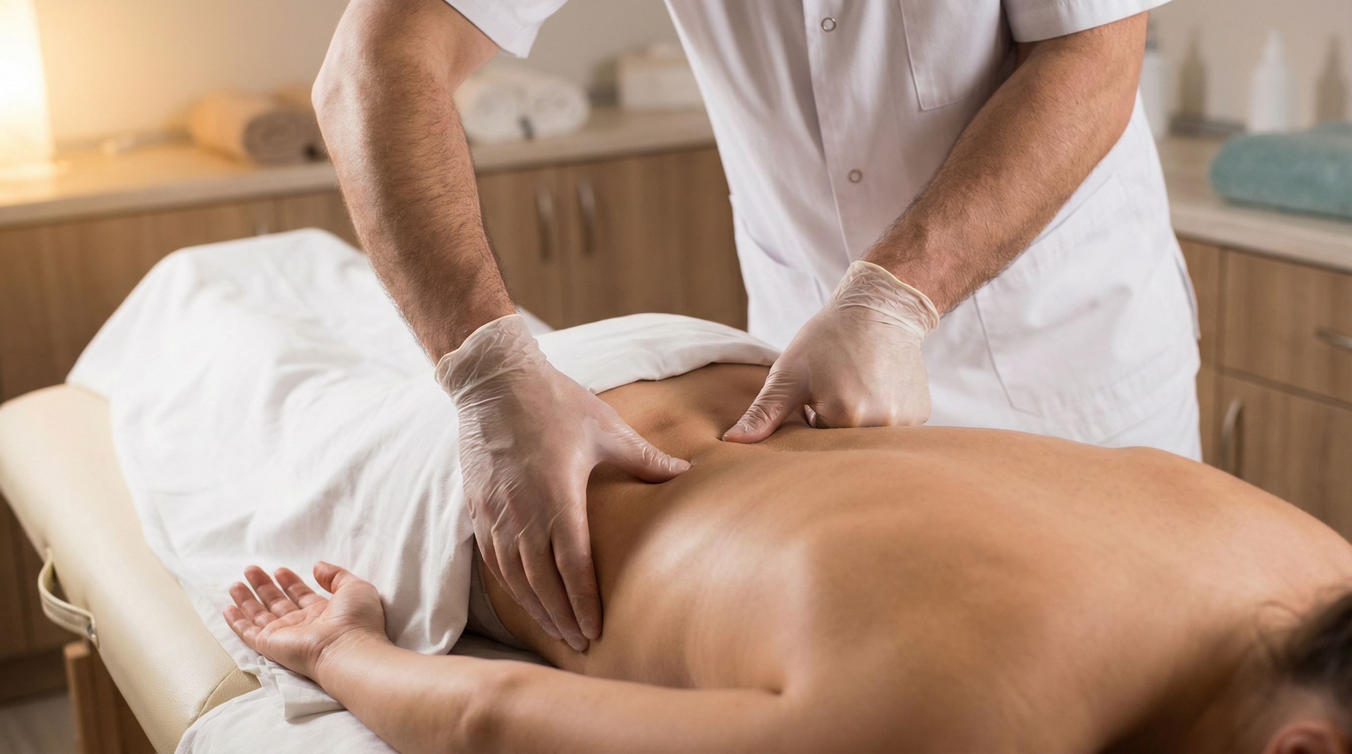 работа специалиста с мышцами поясничного отдела спины — техника разминания при болях в пояснице и суставах