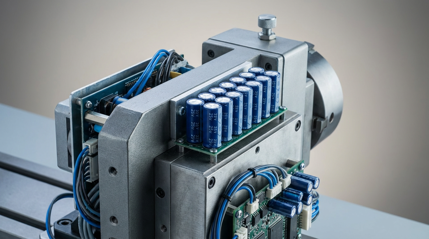 График энергоэффективности станка с конденсаторами 25 В