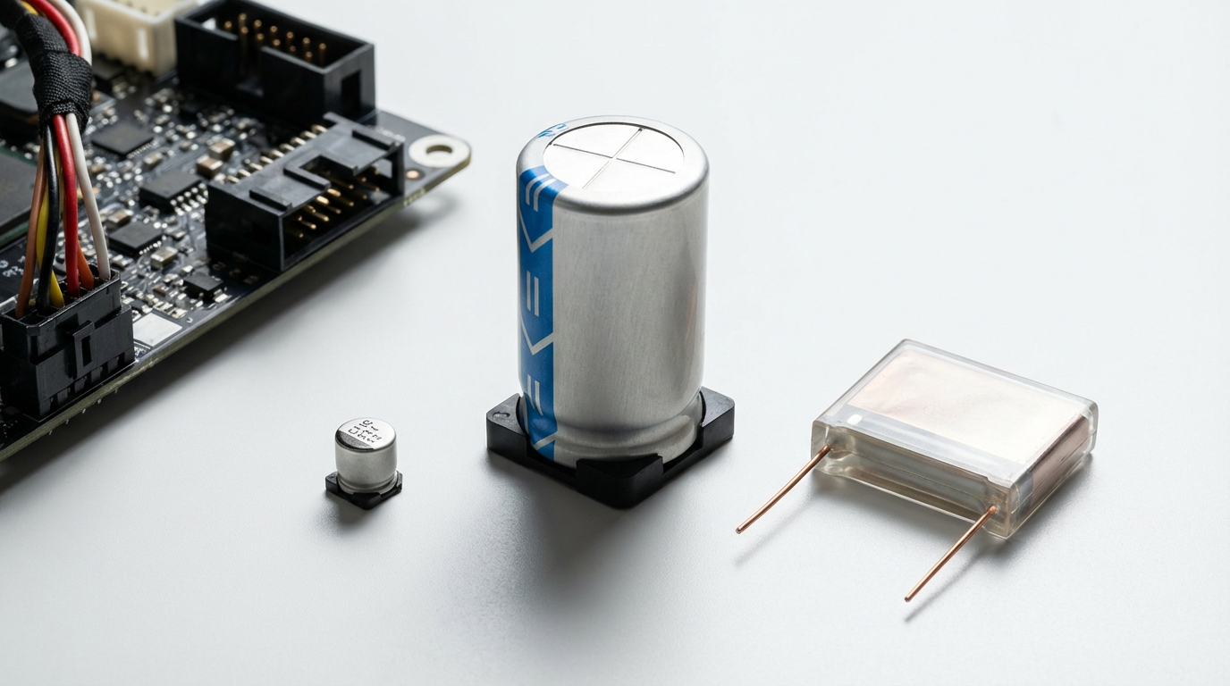 Сравнение характеристик различных типов конденсаторов для автомобильной электроники