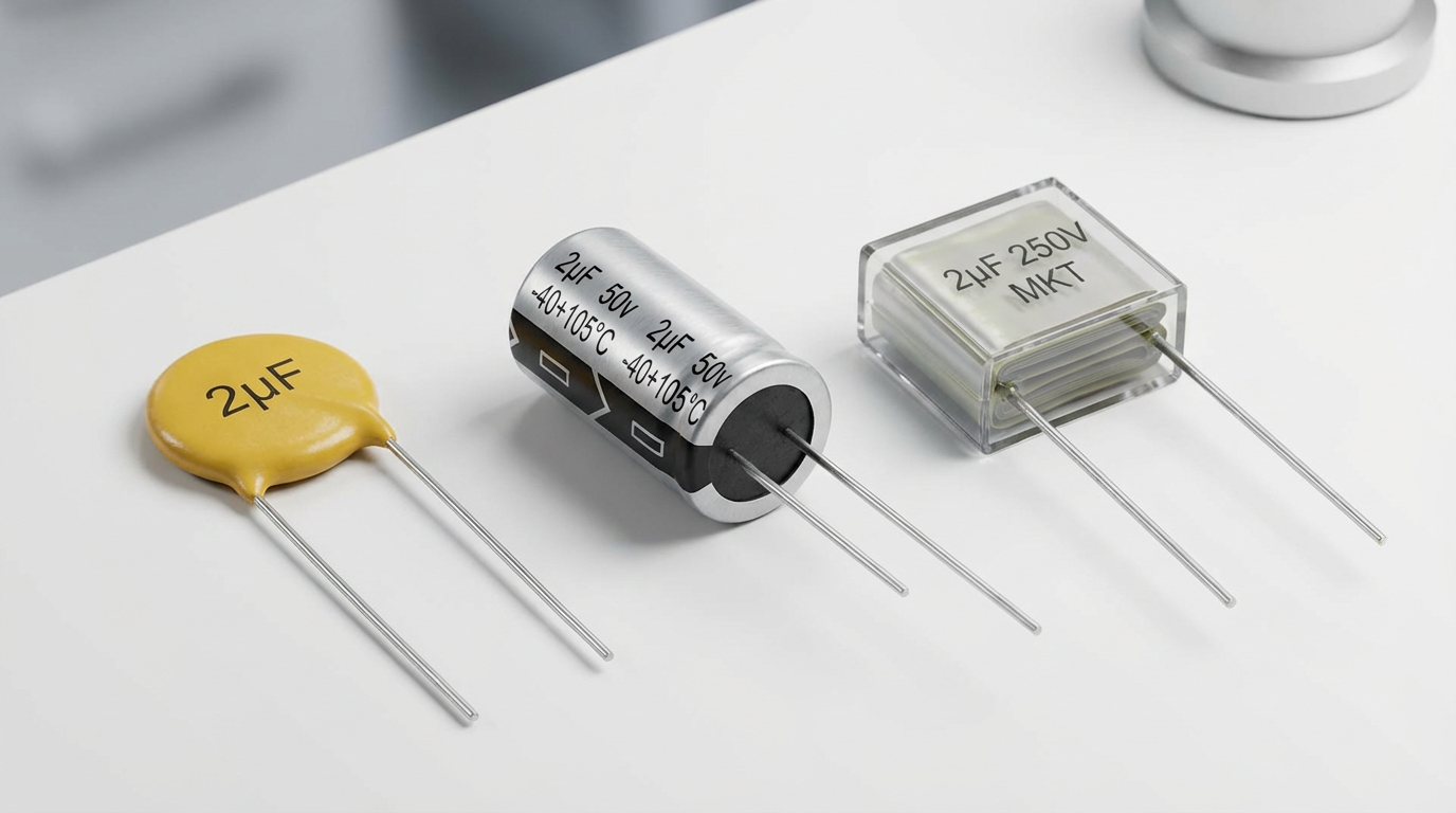 Сравнение типов конденсаторов 2 мкФ